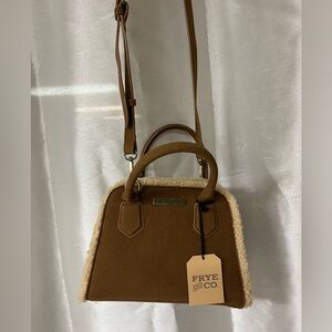 FRYE AND CO. Brown and Cream Satchel
